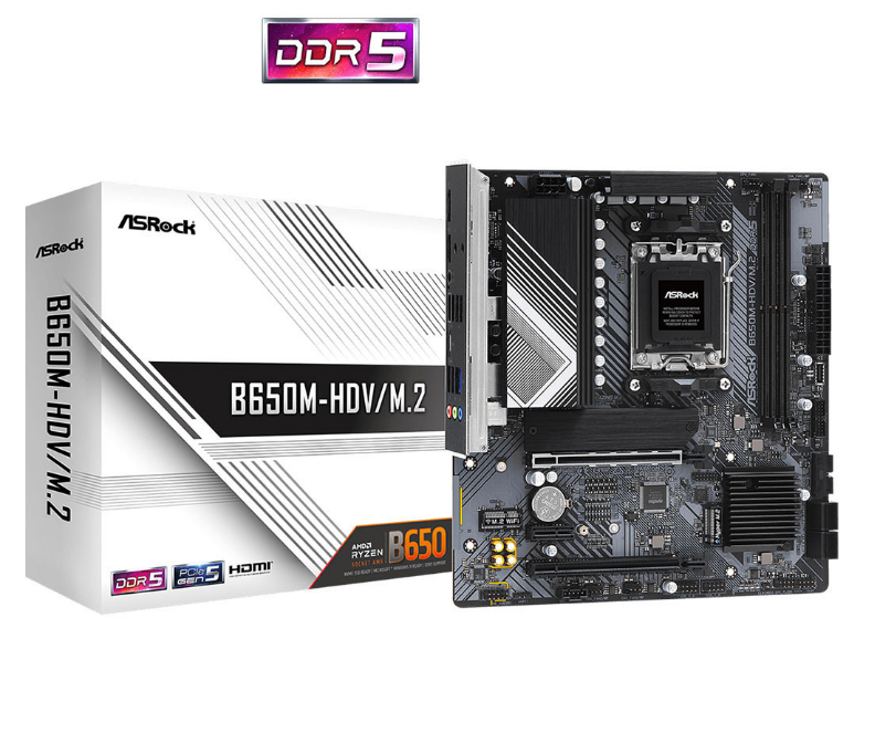 Mainboard ASROCK B650MHDV/M.2 (AMD B650, Socket AM5, mATX, 2 khe RAM TITEK