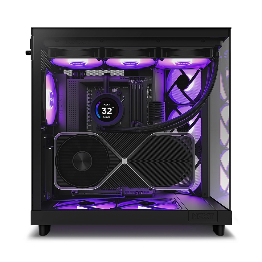 Vỏ Case NZXT H6 Flow RGB (Black/ White)