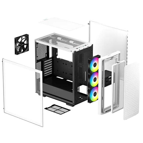  Case DeepCool CK560 4F White 