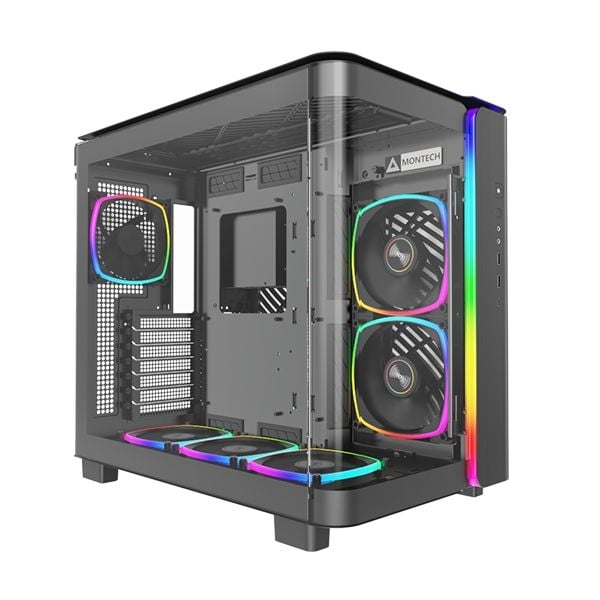 Case Montech KING 95 PRO | Black - White - Blue - Red