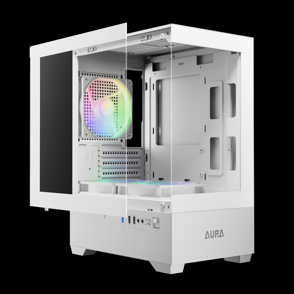 CASE GAMDIAS AURA GC9M ELITE ARGB | Black - White
