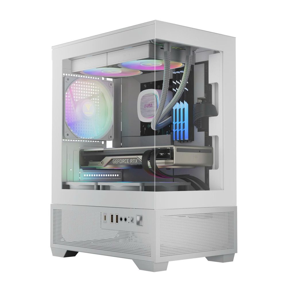 CASE GAMDIAS AURA GC9M ELITE ARGB | Black - White