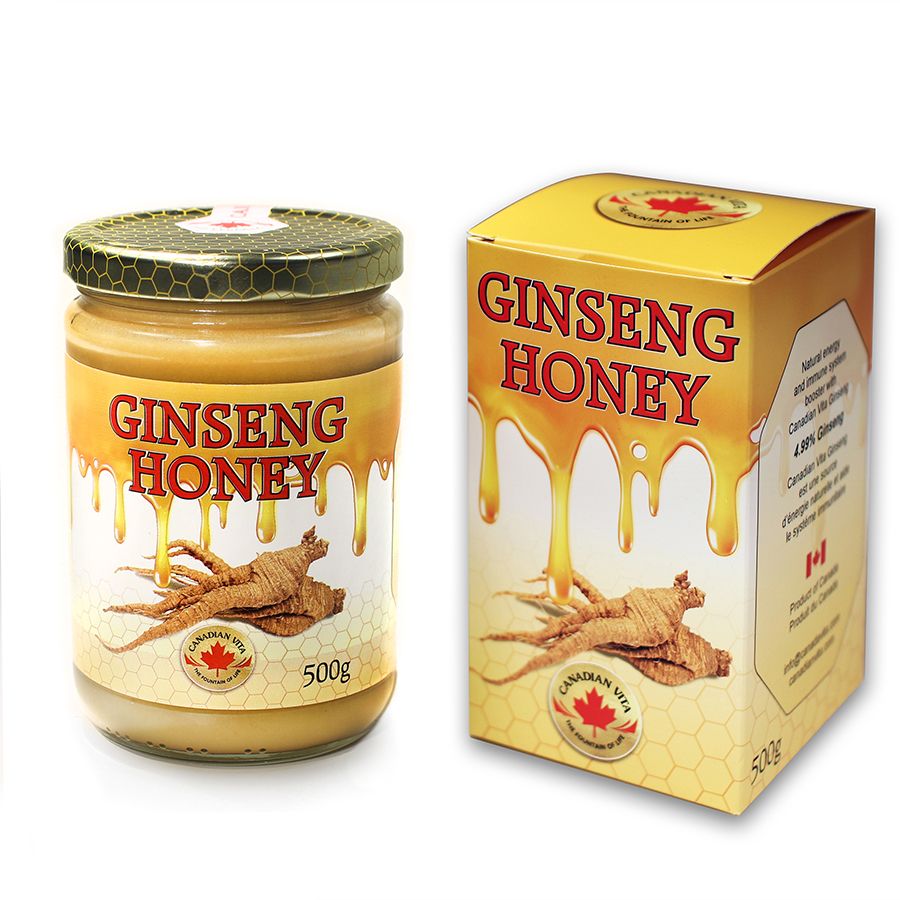 Mật ong nhân sâm Canadian Vita Gingeng Honey 500g