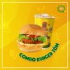  Combo Bánh Mì Burger Tôm Miếng + Nước 