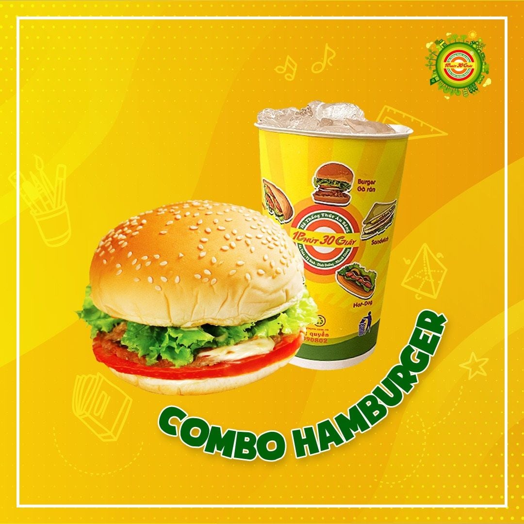  Combo Bánh Mì HamBurger + Nước 