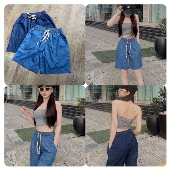  Quần short jean 