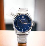  Đồng Hồ Citizen Eco-Drive Classic Blue Dial Men Watch AW0081-54L 