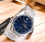  Đồng Hồ Citizen Eco-Drive Classic Blue Dial Men Watch AW0081-54L 