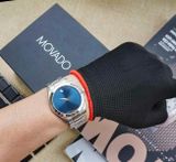  Đồng hồ nam Movado Junior Sport Blue Dial Stainless Steel 