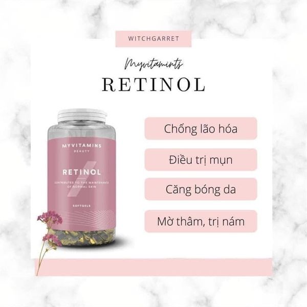  Viên Uống Retinol Myvitamins Beauty 90 Softgels 