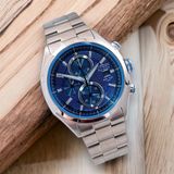  Đồng Hồ nam Citizen Chronograph Blue Dial Stainless Steel Men's CA0430-54M 