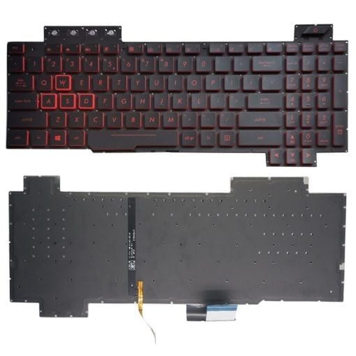 Bàn phím laptop Asus Tuf Gamming FX504 FX504GD FX504GE FX504GM FX505D FX505G FX80 FX80GM FX86F FX86 FX86S FX86F, Asus TUF F15 A15 F17 A17 FX507Z FA507R FX517Z FX707Z FA707R (CÓ ĐÈN) – CÁP LED NHỎ 2-4 CHÂN