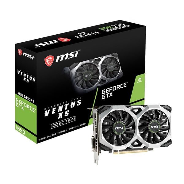 VGA MSI GeForce GTX 1650 Ventus XS 4GB OC GDDR5