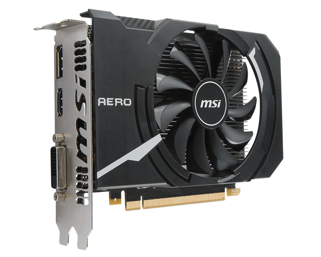 VGA MSI GeForce GTX 1050 AERO ITX 2G OC 1Fan