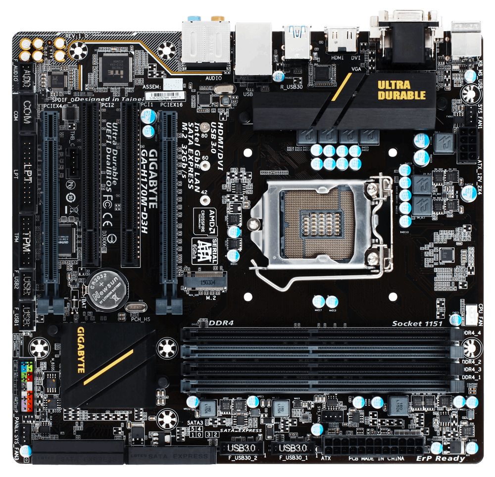 Main GIGABYTE GA H170M D3H