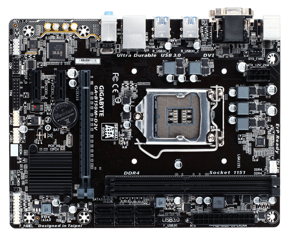 Mainboard gigabyte GA-B150M-D2V