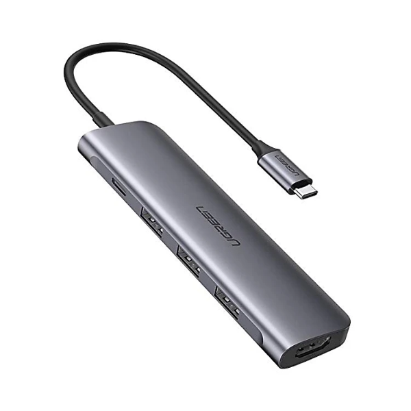 Bộ chuyển đổi Type C ra 3 cổng USB 3.0+ HDMI + tích hợp nguồ PD Ugreen 50209