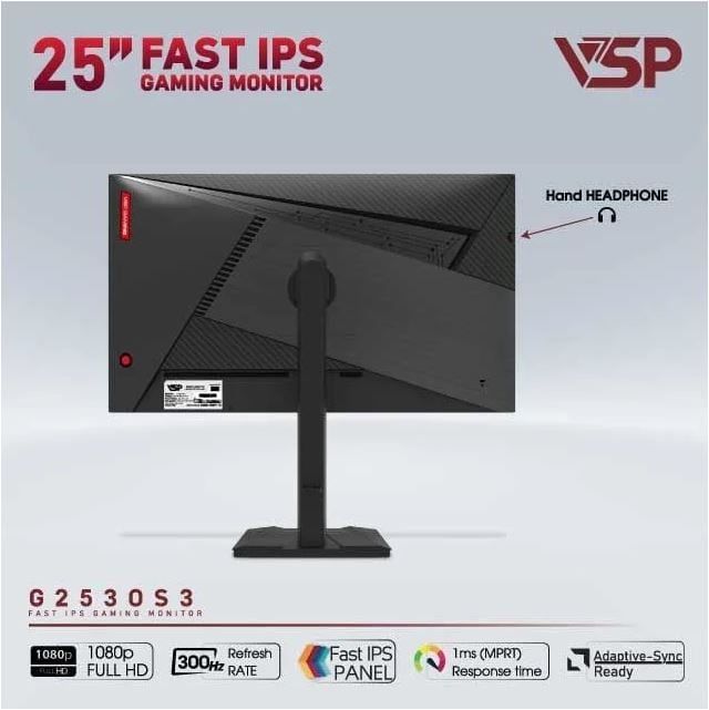 Màn hình VSP Gaming G2530S3 FHD IPS 300Hz 25 inch