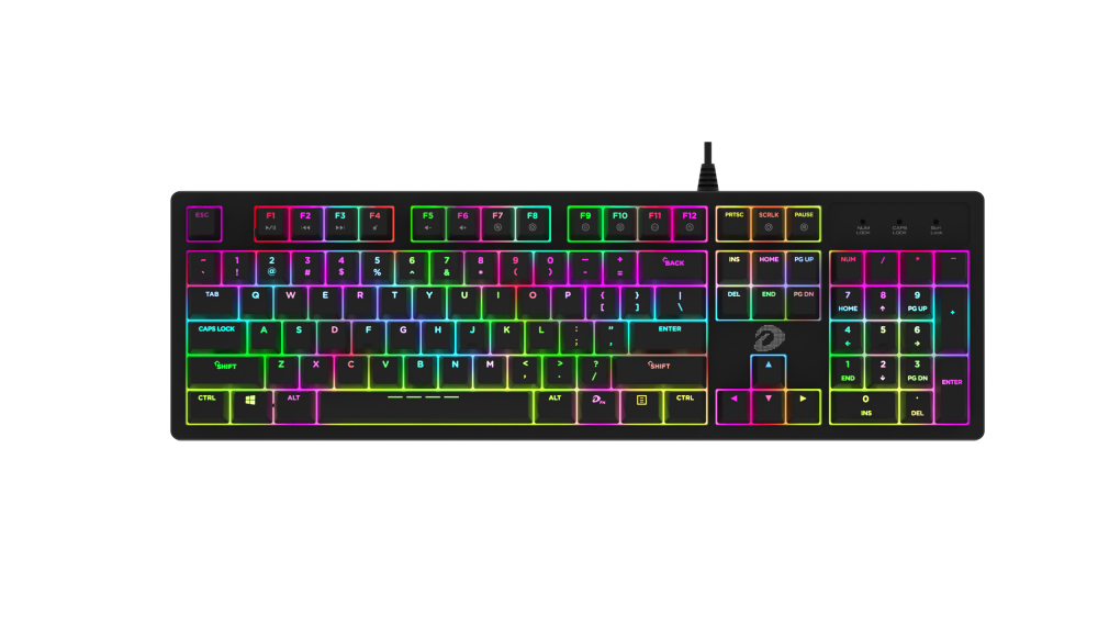 Bàn phím cơ DAREU EK1280 v2 104KEY (RGB, RGB Strip, Blue/ Brown/ Red D switch)