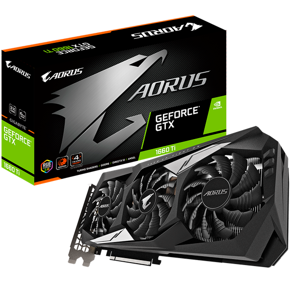 VGA Gigabyte AORUS GeForce® GTX 1660 Ti 6G