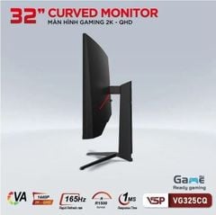 Màn hình cong Gaming VSP VG325CQ | 2K | VA | 165Hz | 1ms | 31.5 inch