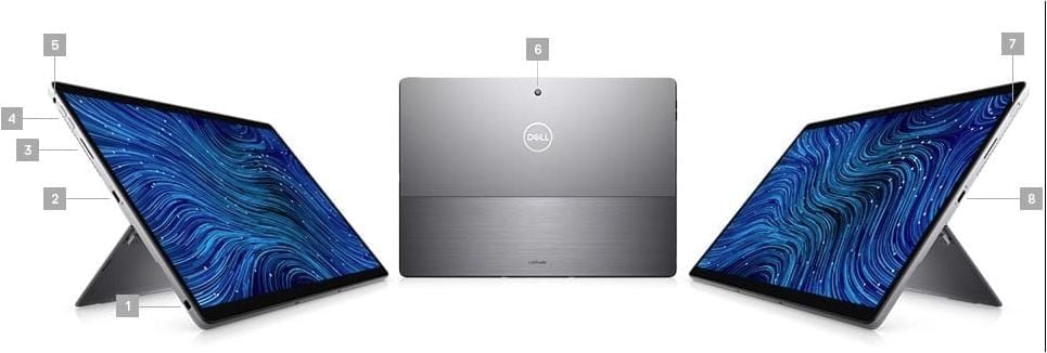 Laptop Dell Latitude 7320 2in1 | i5-1140G7 | Ram 16GB | SSD 256GB | 13 inchFHD| Touch | Win11 Pro | Grey | Keyboard