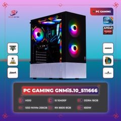 PC GAMING GNMi5.10_511666 | i5 10400F | RX 6600 8GB | RAM 16GB | SSD 256GB | PSU 550W | GM04