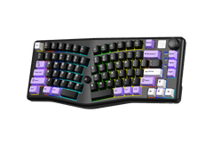 Bàn phím cơ Gaming 3 MODE LEOBOG ALICE A75 (Phiên bản tím+đen)