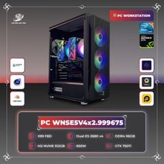 PC WORKSTATION WNSE5V4x2.999675 | Dual Intel Xeon E5 2680 v4 | X99 | DDR 4 96GB 2133MHz | SSD M2 NVMe 512GB | GTX 750Ti | 650W