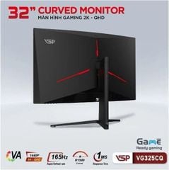 Màn hình cong Gaming VSP VG325CQ | 2K | VA | 165Hz | 1ms | 31.5 inch
