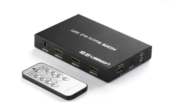 Bộ gộp HDMI 4 ra 2 matrix hỗ trợ 1080p Ugreen 40216