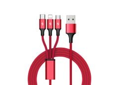 Cáp sạc đa năng Unitek C4049ARD (USB ra USB Type C + lightning + micro USB)