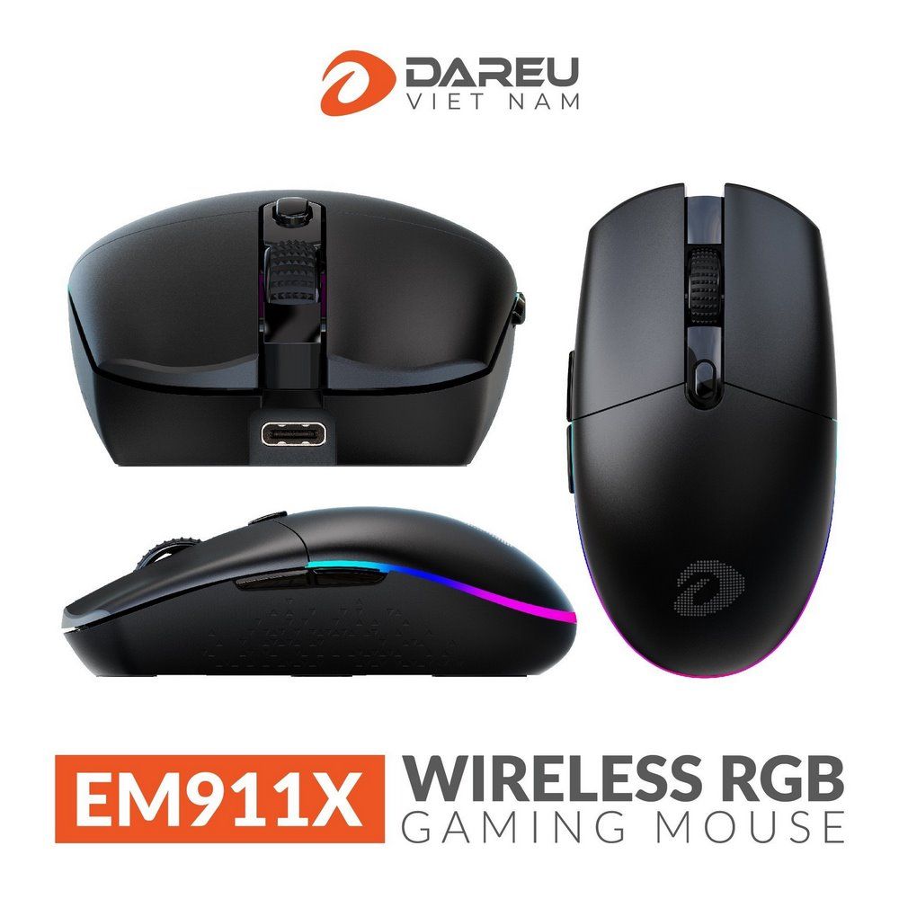 Chuột Gaming không dây DareU EM911X WIRELESS