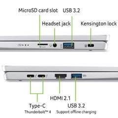 Laptop Acer Swift Go 14 SFG14-73-53X7 | U5 125H | Ram 16GB | SSD 512GB | 14 inch | 2.8K IPS | BẠC