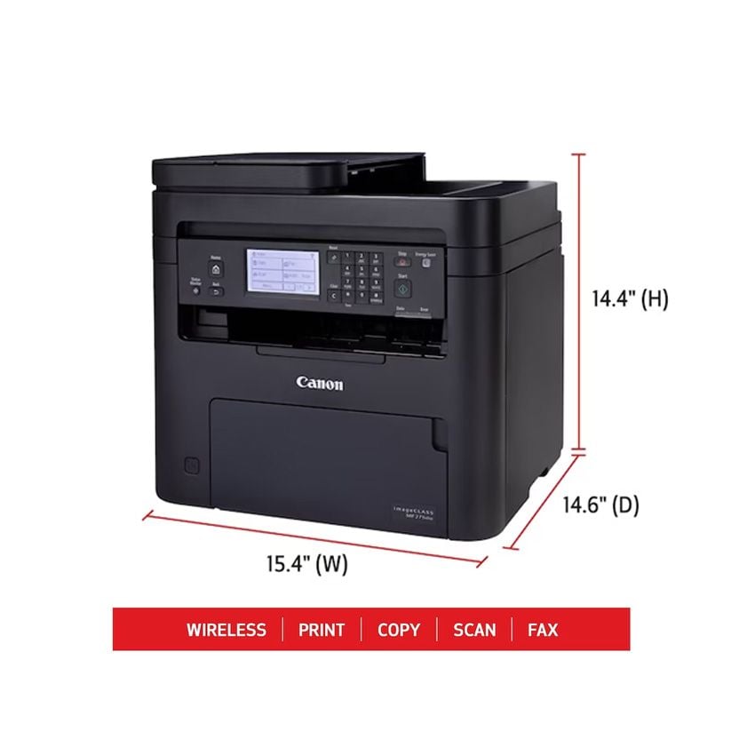 Máy in đa năng Laser đen trắng CANON MF275DW (A4/A5/ In/ Copy/ Scan/ Fax/ Đảo mặt/ USB/ LAN/ WIFI)