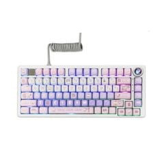 Bàn phím Gaming có dây LEOBOG Hi75 (Phiên bản Hồng + trắng + tím)