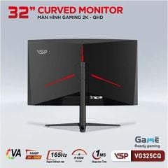 Màn hình cong Gaming VSP VG325CQ | 2K | VA | 165Hz | 1ms | 31.5 inch