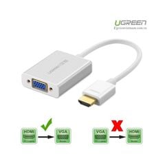 Cáp chuyển đổi từ HDMI to VGA có Audio Ugreen 40212