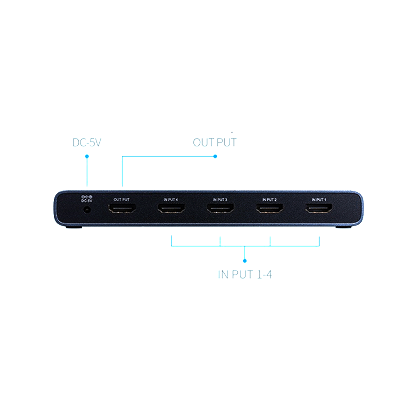Bộ ghép 4 đầu vào HDMI và 1 đầu ra 50745