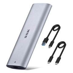 Box di động SSD M.2 PCIe NVMe to USB 3.1 Gen2 SSK HE-C327 Aluminum