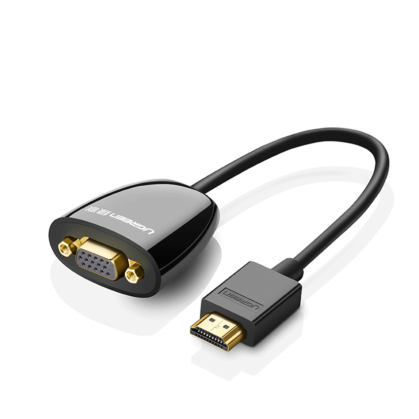 Cáp chuyển đổi HDMI to VGA ( không Audio) Ugreen 40253 cao cấp
