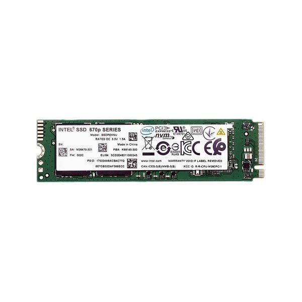 SSD INTEL 670P 512GB NVME M.2 2280 PCIE GEN 3.0X4