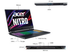 Laptop Gaming Acer Nitro 5 Tiger AN515-58-769J | i7- 12700H | Ram 16GB | SSD 512GB | RTX™ 3050 4GB | 15.6 inch | FHD 144Hz