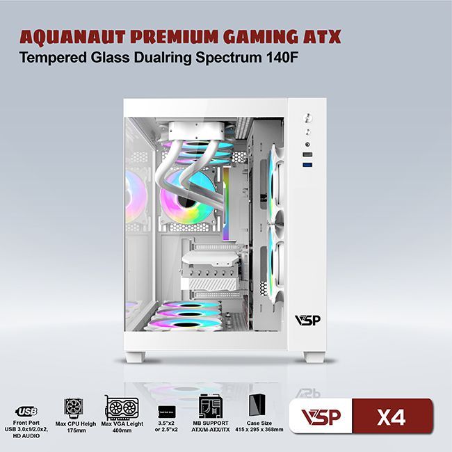 CASE VSP GAMING AQUANAUT X4