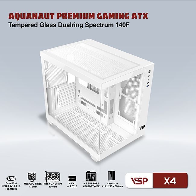 CASE VSP GAMING AQUANAUT X4