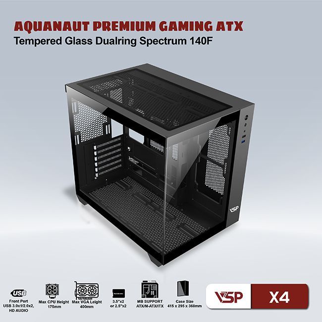 CASE VSP GAMING AQUANAUT X4