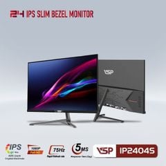Màn hình VSP phẳng IP2404S | FHD IPS | 5ms | 75MHz | tràn viền | 24 inch