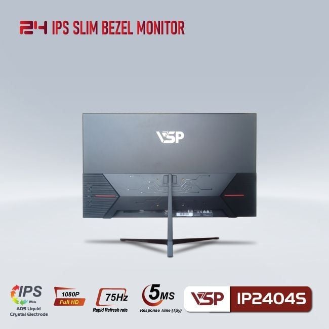 Màn hình VSP phẳng IP2404S | FHD IPS | 5ms | 75MHz | tràn viền | 24 inch