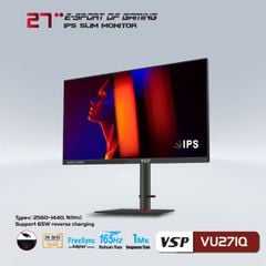 Màn hình ESPORT GAMING VSP | VU271Q |  IPS/OLED/BOE IPS | QHD 2K | USB-C TYPE-C | 165MHz | 27 inch