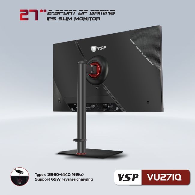 Màn hình ESPORT GAMING VSP | VU271Q |  IPS/OLED/BOE IPS | QHD 2K | USB-C TYPE-C | 165MHz | 27 inch